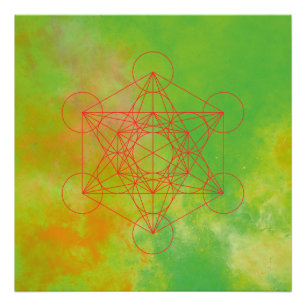 Impression Photo Métatron, chakra, zen, géométrie sacrée, ange