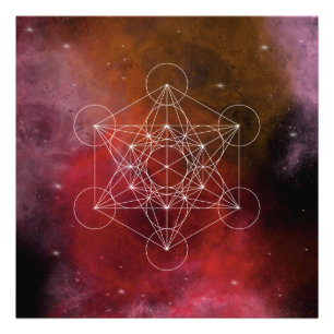 Impression Photo Métatron, chakra, zen, géométrie sacrée, ange