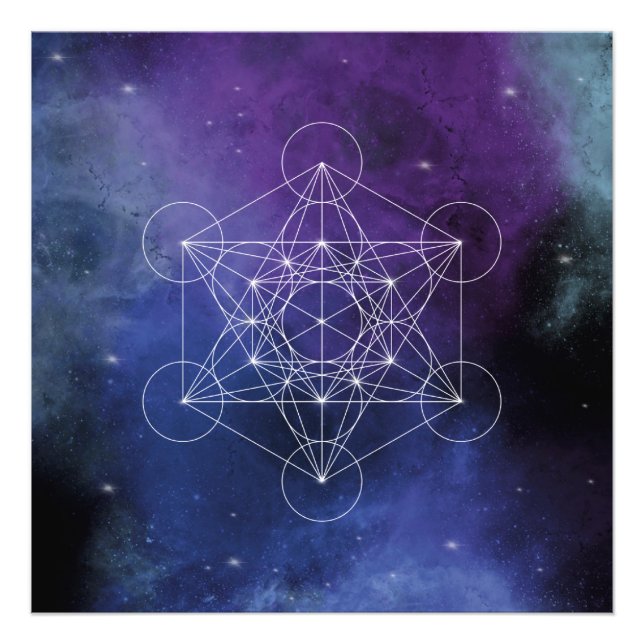 Impression Photo Metatron, chakra,zen,sacred geometric, geometry, (Devant)