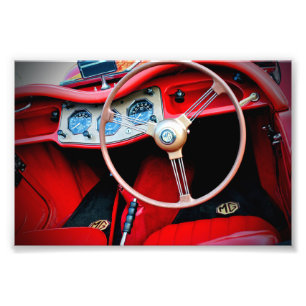 Impression Photo MG TA Classic Sports Car Intérieur