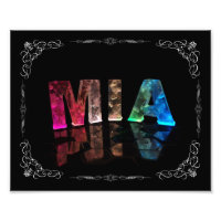 Mia - Le nom Mia en lumières 3D (photo)