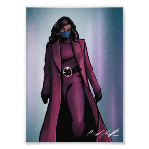 Impression Photo Michelle Obama Plum Coat (Biden Inauguration)
