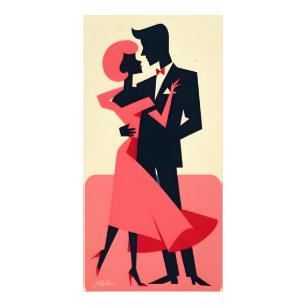Impression Photo Mid Century Valentine Dancing Couple