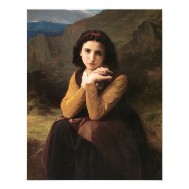 Impression Photo Mignon Innocence d'une adolescente, Bouguereau (Devant)