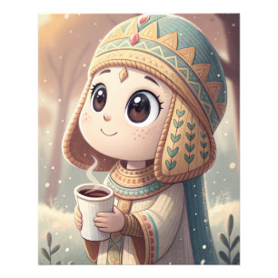 Impression Photo Mignon Kawaii Hatshepsut   Nourriture et Art de Co