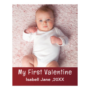 Impression Photo Mignon Moderne 1ère Saint Valentin Personnaliser l