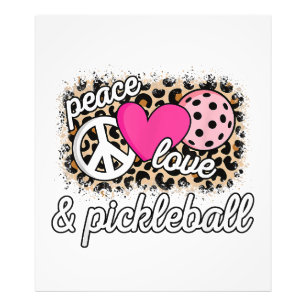 Impression Photo Mignonne Peace Love Pickleball Player Funny Pickle
