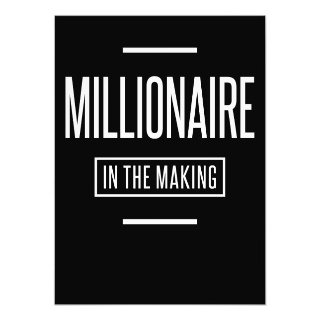 Impression Photo Millionaire dans l'entrepreneuriat motivationnel (Devant)
