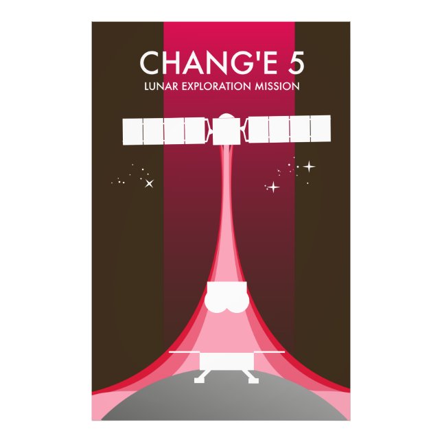 Impression Photo Mission d'exploration lunaire de Chang'e 5 (Devant)