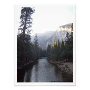 Impression Photo "Misty Mountain River" Yosemite Valley Imprimer