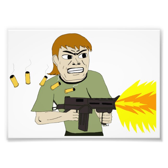 Impression Photo mitrailleuse (Devant)