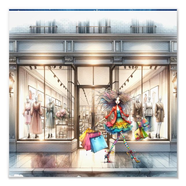 Impression Photo MODE. Magasiner local (Devant)