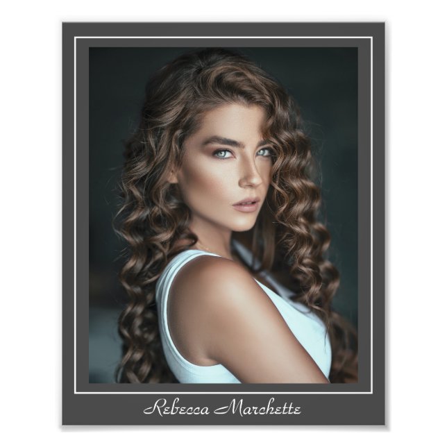 Impression Photo Modèle de capture d'écran de l'acteur 8x10 - Impri (Devant)