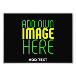 IMPRESSION PHOTO MODELE DE TEXTE D'IMAGE NOIRE SIMPLE ET MODIFIABLE