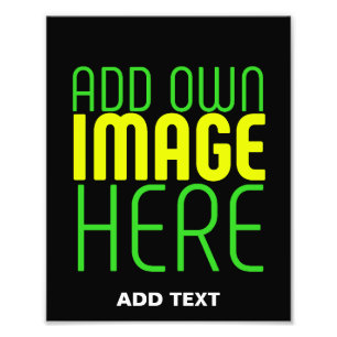 IMPRESSION PHOTO MODELE DE TEXTE D'IMAGE NOIRE SIMPLE ET MODIFIABLE