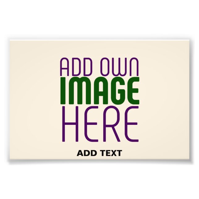 IMPRESSION PHOTO MODELE DE TEXTE D'IMAGE SIMPLE ÉDITABLE MODERNE NA (Devant)
