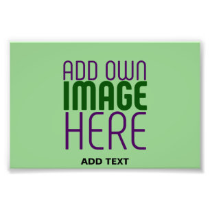 IMPRESSION PHOTO MODELE DE TEXTE D'IMAGE VERT MENTHE ÉDITABLE MODER