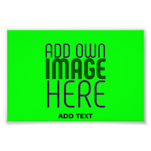 IMPRESSION PHOTO MODELE DE TEXTE D'IMAGE VERT NÉON ÉDITABLE MODERNE