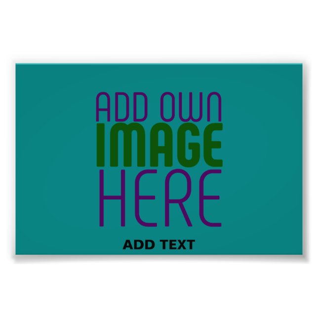 IMPRESSION PHOTO MODELE DE TEXTE D'IMAGE VERT SARCELLE ÉDITABLE MOD (Devant)