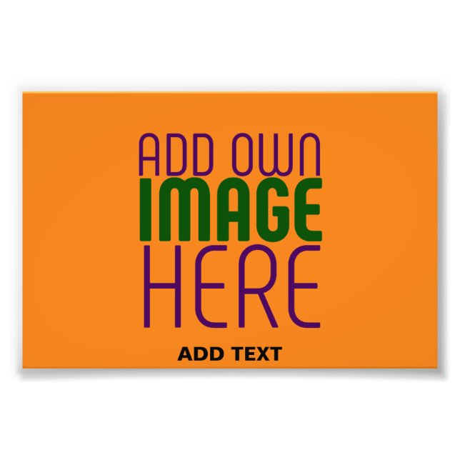 IMPRESSION PHOTO MODELE DE TEXTE IMAGE ORANGE FONCÉ ÉDITABLE MODERN (Devant)