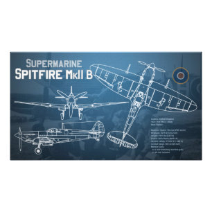 Impression Photo Modèle MK II de Supermarine Spitfire