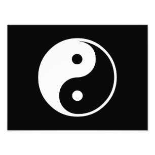 Impression Photo Modèle noir et blanc d'illustration de Yin Yang