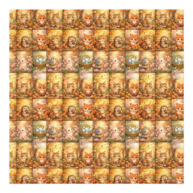 Impression Photo Modern Patchwork Pattern Collage (Devant)