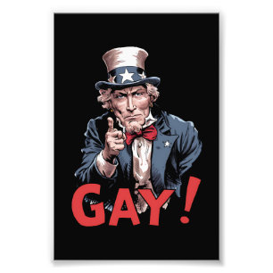 Impression Photo Mois de la fierté de l'allié gay LGBT drôle