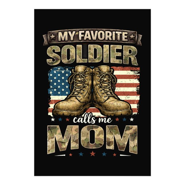 Impression Photo Mon soldat préféré m'appelle maman (Devant)