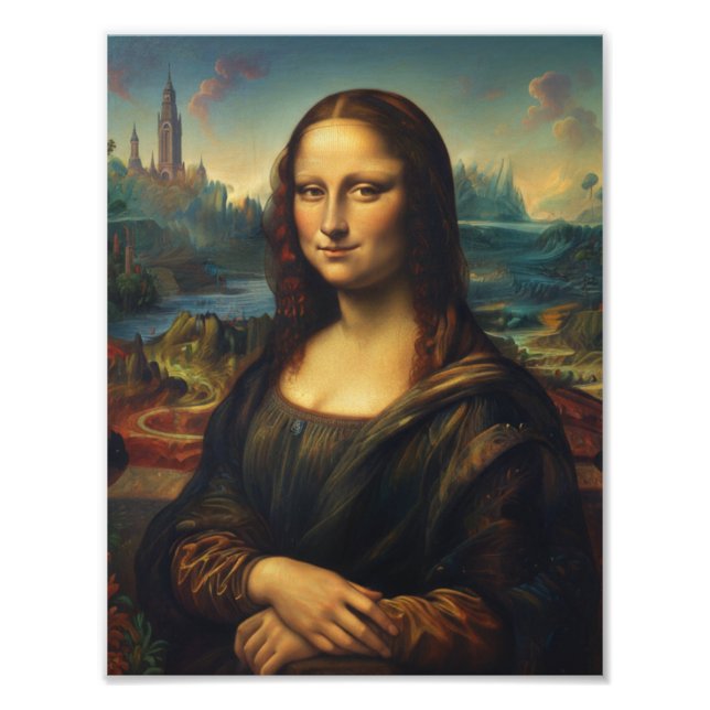 Impression Photo Mona Lisa" Mur d'art Renaissance (Devant)
