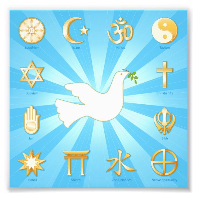 Impression Photo Monde de la paix (Devant)