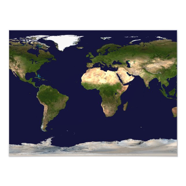 Impression Photo Monde entier - Planète Terre (Devant)