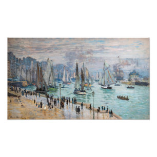 Impression Photo Monet - Bateaux de pêche quittant le port, Le Havr