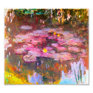 Impression Photo Monet Purple Water Liliers Imprimer