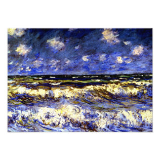 Impression Photo Monet - Une mer orageuse, peinture d'art