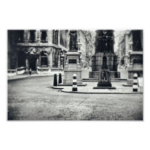 Impression Photo Monochrome Street View Ancienne City Road Europe
