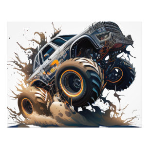 Impression Photo Monstrueux Camion Monstre En Action