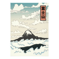 Mont Fuji Japon bloc d'art.