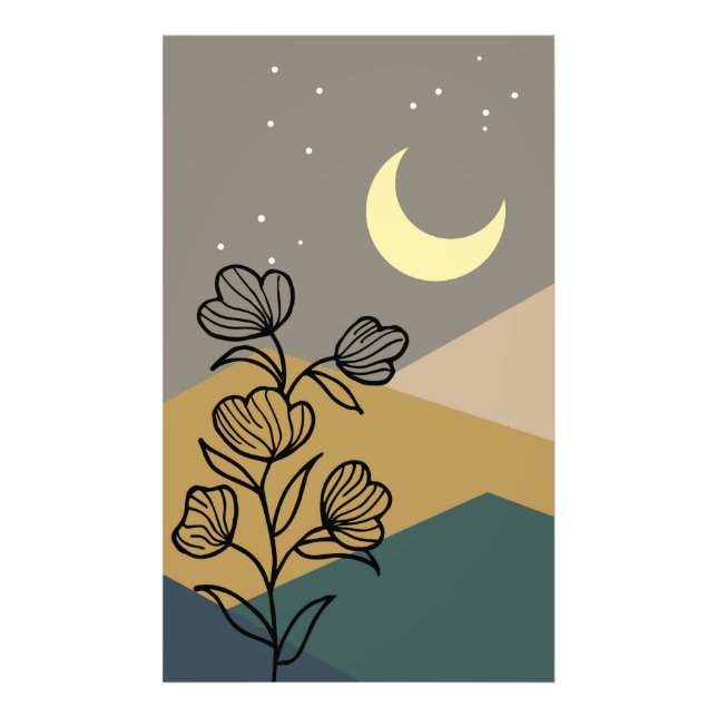 Impression Photo Montagne Abstraite (Devant)