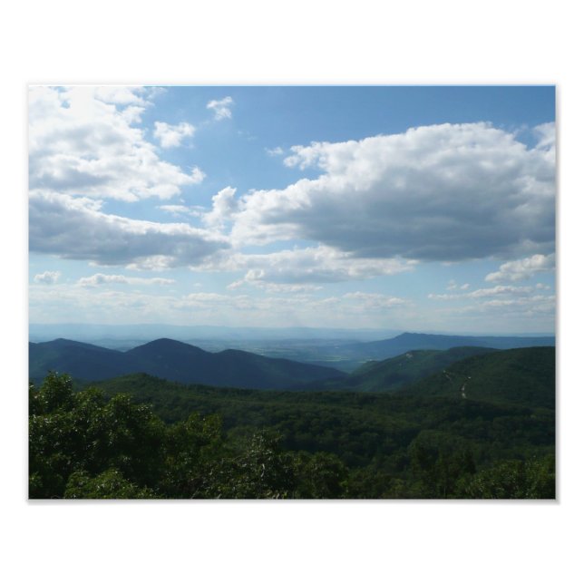 Impression Photo Montagnes Appalaches II Shenandoah (Devant)