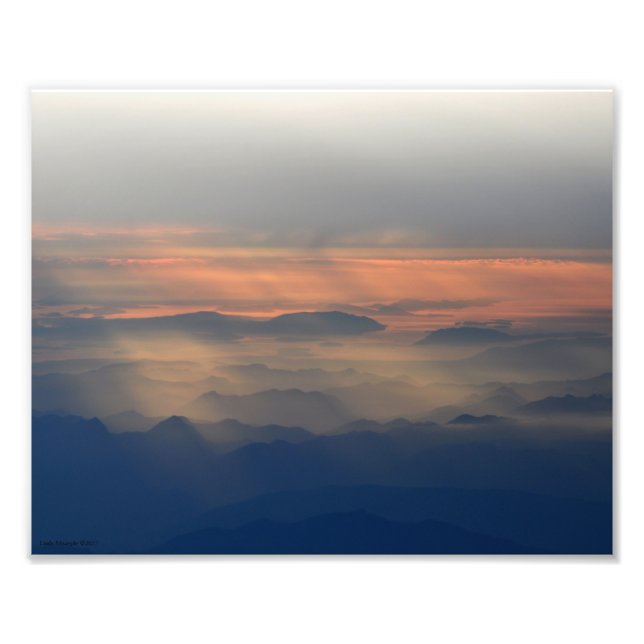 Impression Photo Montagnes Cascade 8X10 (Devant)