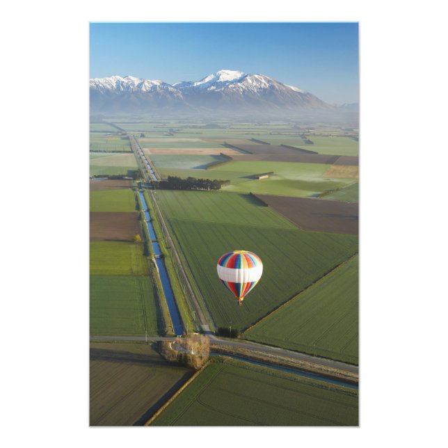 Impression Photo Montgolfière, près de Methven, Canterbury (Devant)