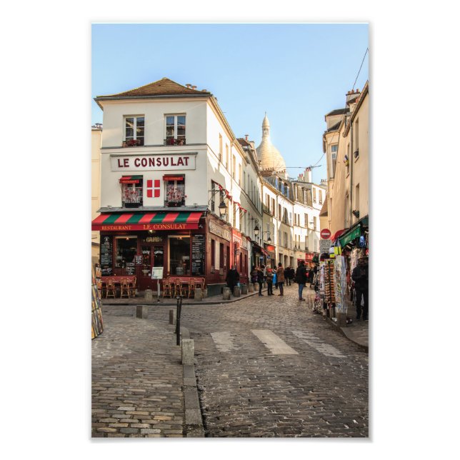Impression Photo Montmartre Le Consulat Paris Café - (Devant)