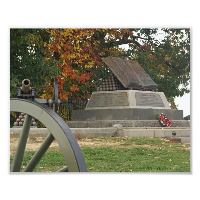 Impression Photo Monument de la Marque d'Eau, Gettysburg, PA (Devant)