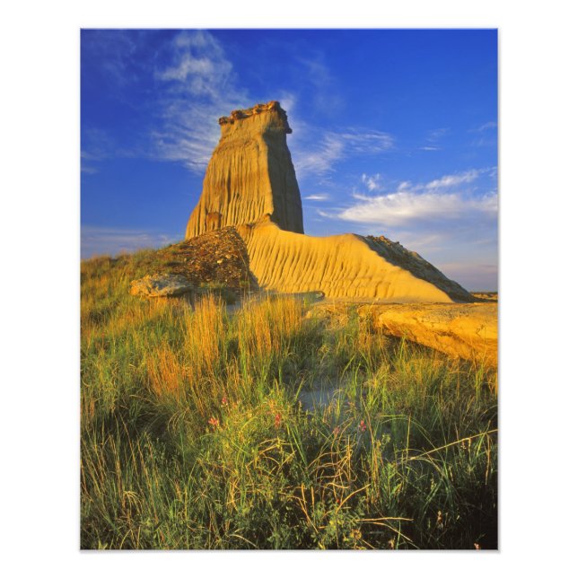 Impression Photo Monument érodé dans le Little Missouri (Devant)