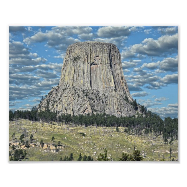 Impression Photo Monument national de Devils Tower, Wyoming (Devant)