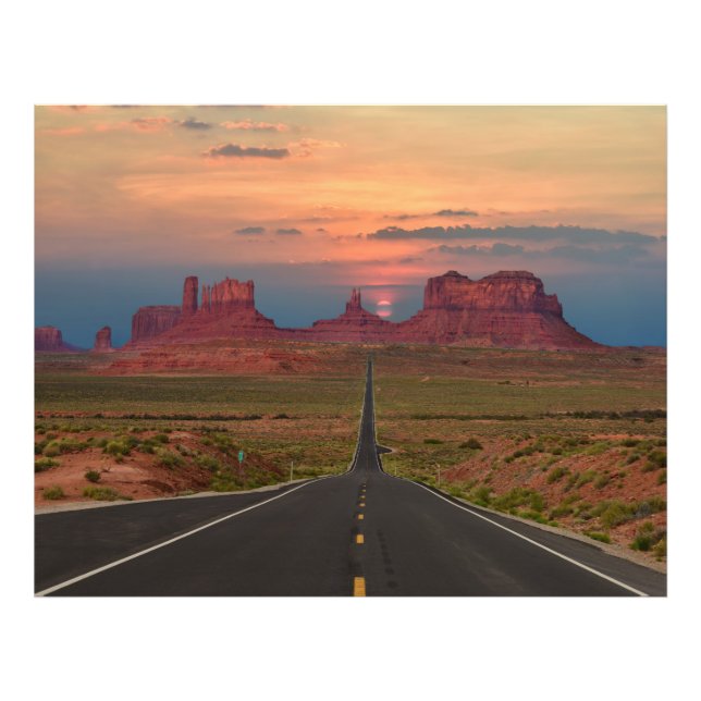 Impression Photo Monument Valley Pittoresque Highway, Arizona USA (Devant)