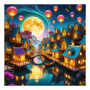 Impression Photo Moon Village