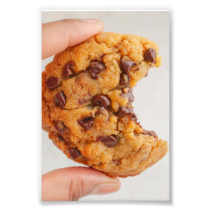 Impression Photo Mordant de cookie au chocolat au beurre de cacahuè