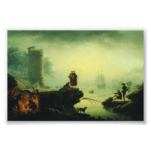 Impression Photo Morning Fog at sea by Joseph Vernet  (Devant)